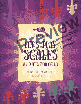 page one of SCALES FOR CELLO