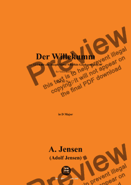 page one of A. Jensen-Der Willekumm,in D Major 