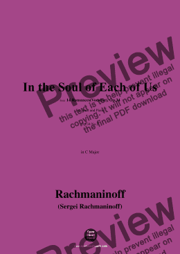 page one of Rachmaninoff-In the Soul of Each of Us,Op.34 No.2,in C Major 