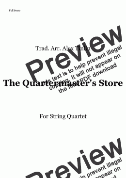 page one of The Quartermaster's Store