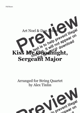 page one of Kiss Me Goodnight, Sergeant Major