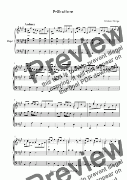 page one of Präludium fis-Moll aus: 24 kleine Präludien für Orgel