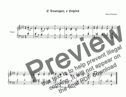 page one of O Trauerigkeit, o Herzeleid (II) - Chorale Prelude