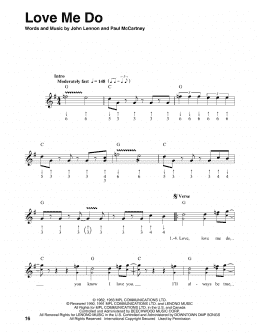 page one of Love Me Do (Harmonica)