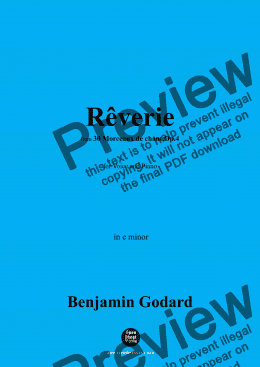 page one of B. Godard-Rêverie,Op.4 No.10,in e minor