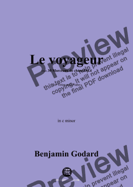 page one of B. Godard-Le voyageur,Op.4 No.20,in c minor