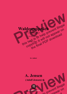 page one of A. Jensen-Waldesgespräch,in c minor,Op.5 No.4