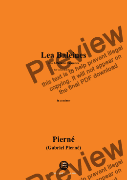 page one of G. Pierné-Lea Baleines,in a minor