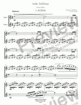 page one of Suite Venezuela for Two Flutes