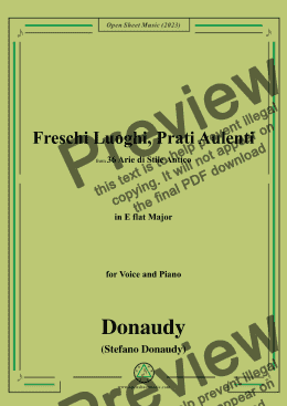 page one of Donaudy-Freschi Luoghi,Prati Aulenti,in E flat Major 