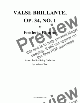 page one of Valse brillante in A-Flat Major, Op. 34, No. 1