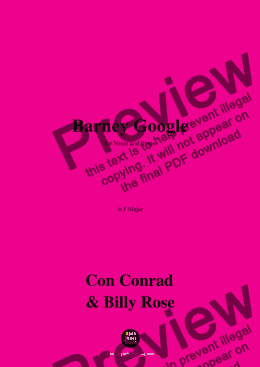 page one of Con Conrad,Billy Rose-Barney Google,in F Major