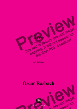 page one of Oscar Rasbach-Tree,in A flat Major