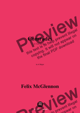 page one of Felix McGlennon-Comrades,in A Major