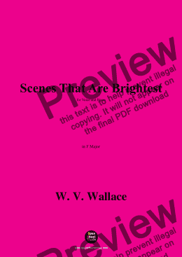 page one of W. V. Wallace-Scenes That Are Brightest,in F Major