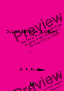 page one of W. V. Wallace-Scenes That Are Brightest,in A flat Major