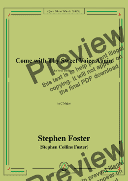 page one of Stephen Collins Foster