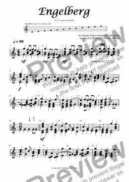 page one of Engelberg - 1½-octave handbells - C5-G6