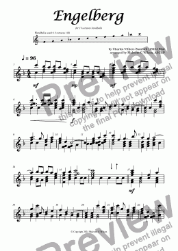 page one of Engelberg - 1½-octave handbells - F5-C7