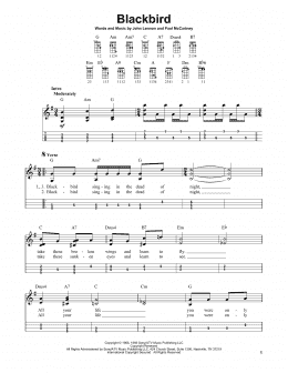 page one of Blackbird (Mandolin)