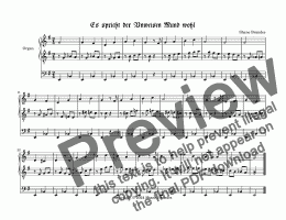 page one of Es spricht der Unweisen Mund wohl  - Chorale Prelude