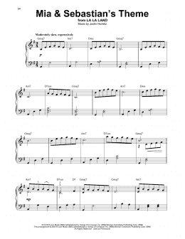 page one of Mia & Sebastian's Theme (from La La land) (Harp)