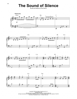 page one of The Sound Of Silence (Harp)