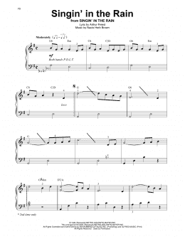 page one of Singin' In The Rain (Harp)