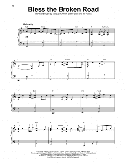 page one of Bless The Broken Road (Harp)