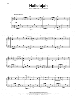 page one of Hallelujah (Harp)