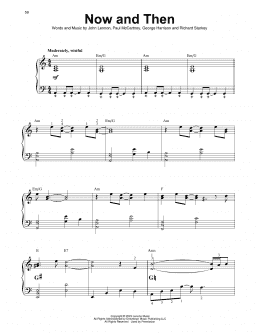 page one of Now And Then (Harp)