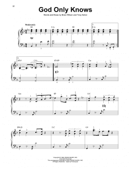 page one of God Only Knows (Harp)