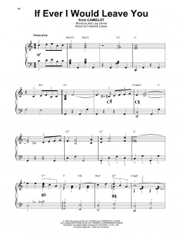 page one of If Ever I Would Leave You (Harp)