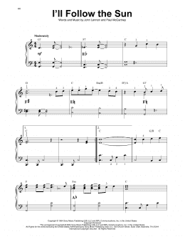 page one of I'll Follow The Sun (Harp)