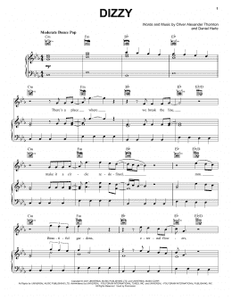 page one of Dizzy (Piano, Vocal & Guitar Chords (Right-Hand Melody))