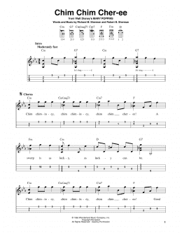 page one of Chim Chim Cher-ee (from Mary Poppins) (Mandolin)