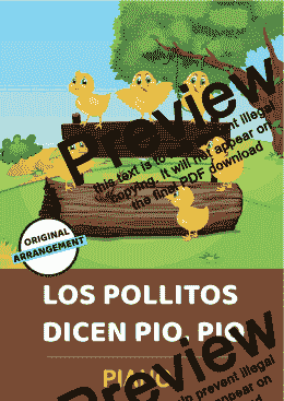 page one of Los Pollitos Dicen Pio, Pio