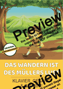 page one of Das Wandern ist des Müllers Lust