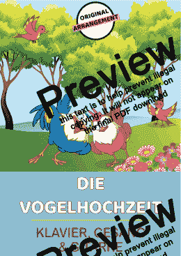 page one of Die Vogelhochzeit