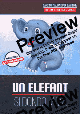 page one of Un Elefante Si Dondolava