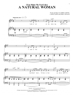 page one of (You Make Me Feel Like) A Natural Woman (Piano & Vocal)