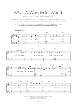 page one of What A Wonderful World (Really Easy Piano)