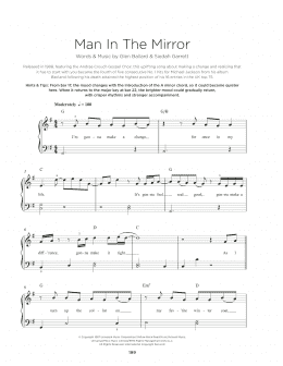 page one of Man In The Mirror (Really Easy Piano)