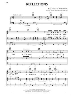 page one of Reflections (Piano, Vocal & Guitar Chords (Right-Hand Melody))