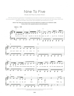 page one of Nine To Five (Really Easy Piano)