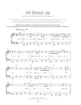 page one of All Shook Up (Really Easy Piano)