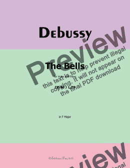 page one of Debussy-The Bells, in F Major