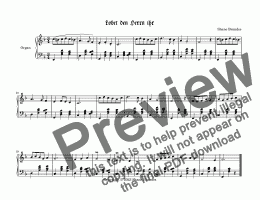 page one of Lobet den Herrn - Chorale Prelude