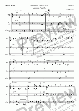 page one of Samba por ke (GP3/Score & Parts)