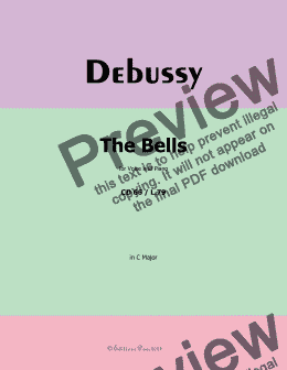 page one of Debussy-The Bells, in C Major